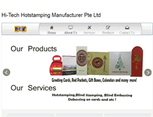 Tablet Screenshot of hitechhotstamping.com